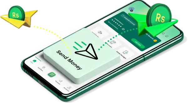 Money transfer on the Easypaisa app