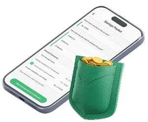 Easypaisa Savings Pocket with gold coins
